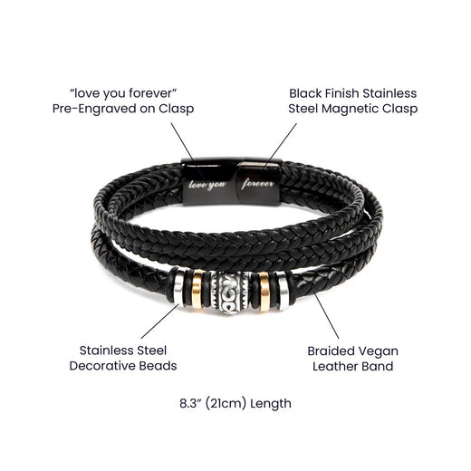 Love You Forever To My Grandson Bracelet Believe Deep
