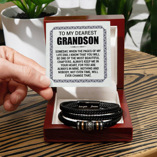 Love You Forever To My Grandson Bracelet Pages Of My Life