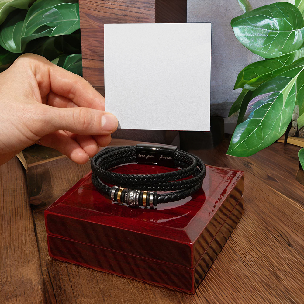 Love You Forever To My Grandson Bracelet Believe Deep