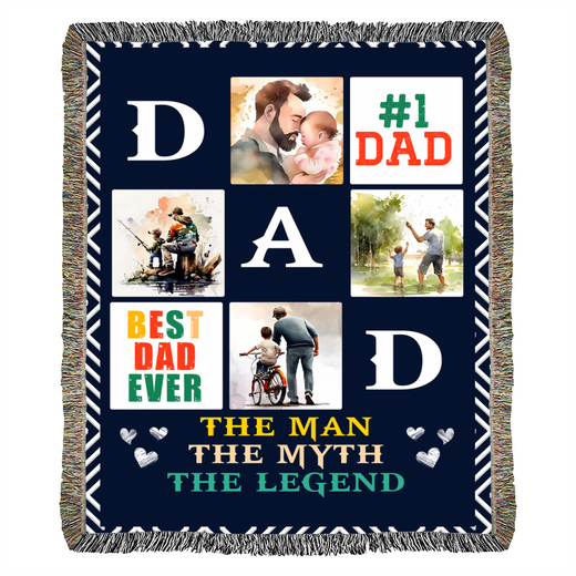 Best Dad Ever - Woven Blanket